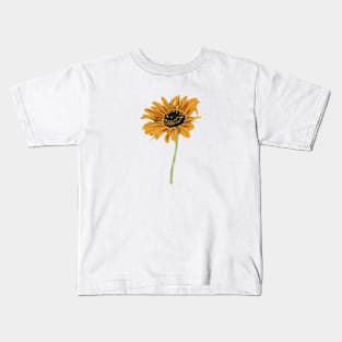 Sunflower Positive Flora Since Established Brunch Minimalist Kids T-Shirt